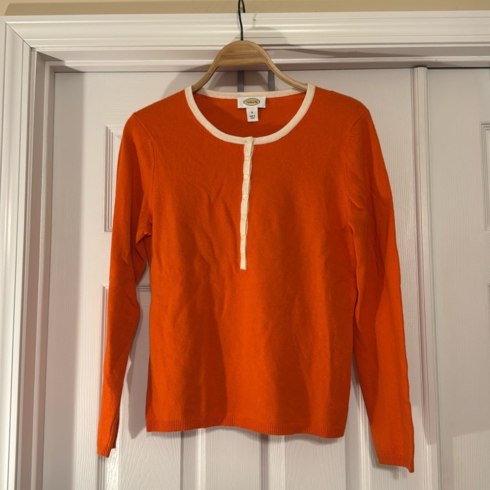 Orange Talbots sweater